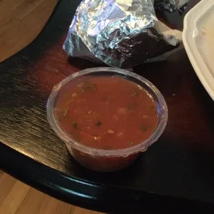 Heavily watered down salsa