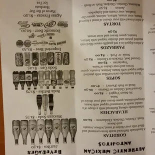 the menu for el burrocho