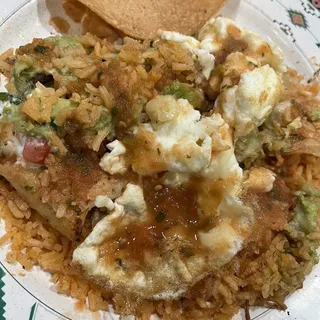 One Cheese Enchilada, One Taco & Beans