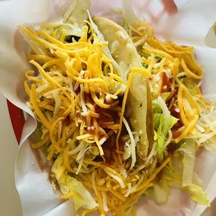 Shredded beef tacos a la carte