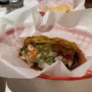El Pastore crunchy taco, so delicious!