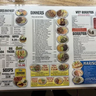 Menu as of 1-27-25