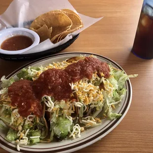 Four taco plate