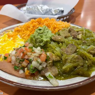 #22 Chili Verde Platter