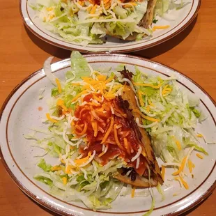 Ground Beef &amp; Shredded Beef Hard Shell Tacos (Taco Tuesday $2.50)  10-18-2022