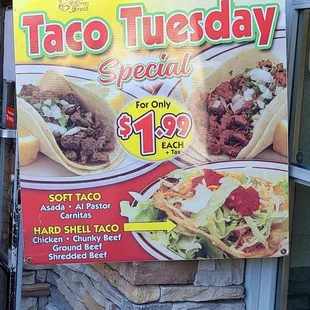 Taco Tuesday $1.99   06-08-2021