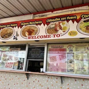 More of the menu