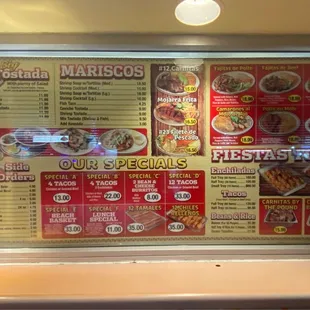 Menu as of 2/3/22