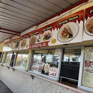 The front of the Restaurant &amp; ordering window if you don&apos;t wanna go inside