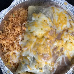 Burrito Platter with asada