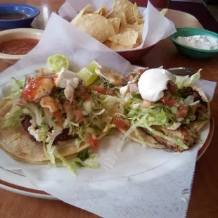 Fish tacos only 4.25 each