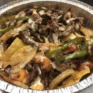 Nachos steak fajitas !!
