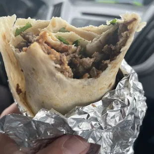 Carne asada burrito