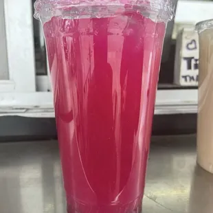 Dragon fruit lemonade