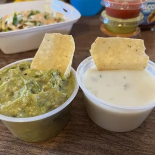 Guacamole. Queso Blanco