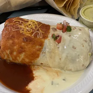 Smothered Veggie Burrito