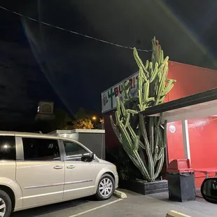 Building exterior + sign