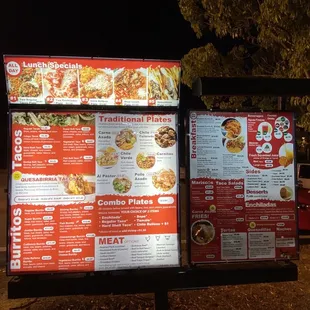 menus and prices