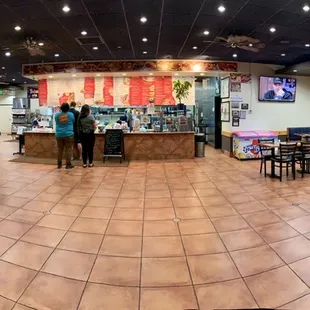  the inside of the restaurant