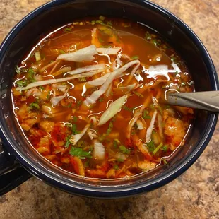 Pozole - the perf thing when you're feeling like shit, are sick, or both.