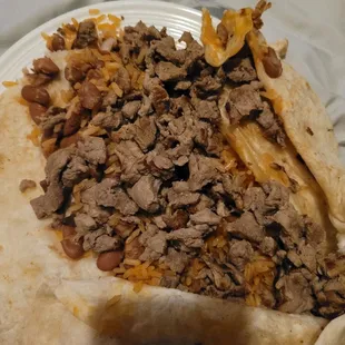 Incorrect order. Who wants a dry a$$ burrito???