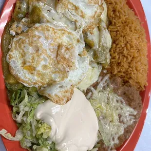 GREEN CHILAQUILES