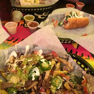 Kearny Carne Asada Fries--.Hot- Garlic Habanero--,Beef Burrito--