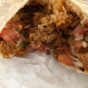 Chorizo Burrito--
