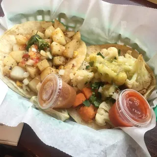 Sweet Potato & Cauliflower Taco--