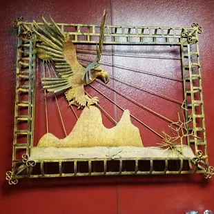 lots of artwork throughout the restaurant