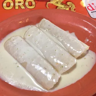 Three cheese enchiladas!!