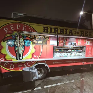 Pepe's red tacos food truck
