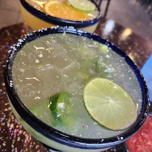 Jalapeno and Aloha margarita