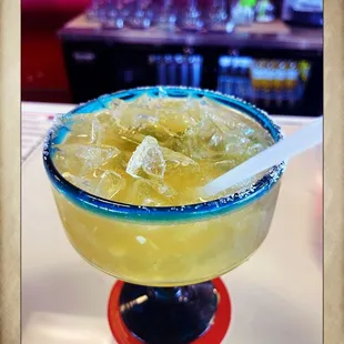 a margarita in a glass