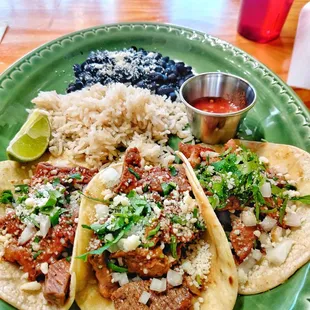 Ribeye steak tacos