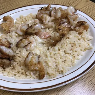 Shrimp with rice