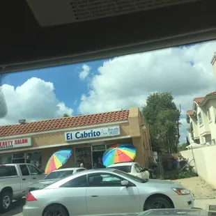 outside
