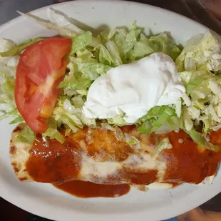 Chicken burrito