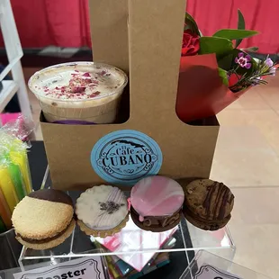 Drink, pastry and flower combo for KC Love event