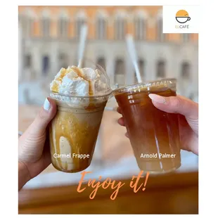 Caramel Frappe &amp; Arnold Palmer