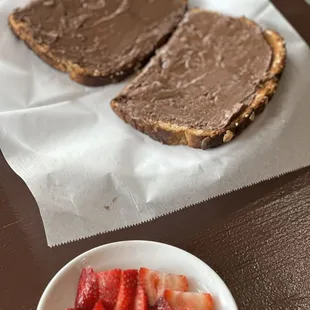 My daughter&apos;s Nutella toast.