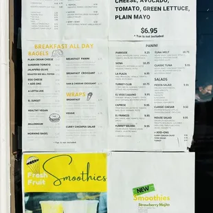 Menu as of 11/30/2021