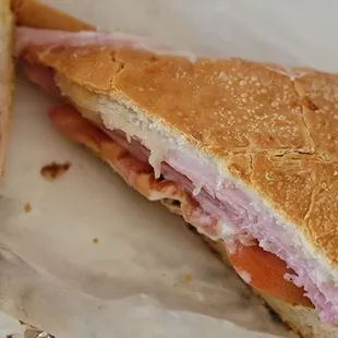 Ham and cheese sandwich