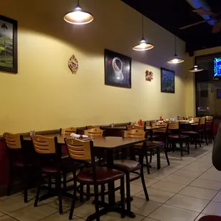 Comfortable dining area.