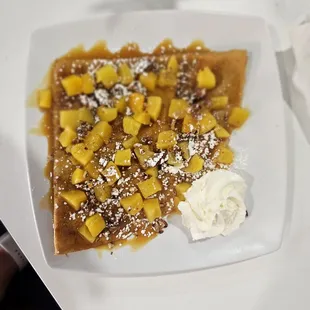 waffles, food