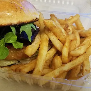 Fish Sandwich with Fries