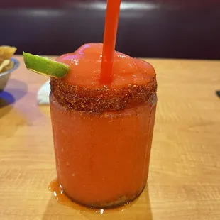 Strawberry margarita blended