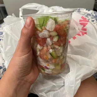 Tostada De Ceviche De Pescado