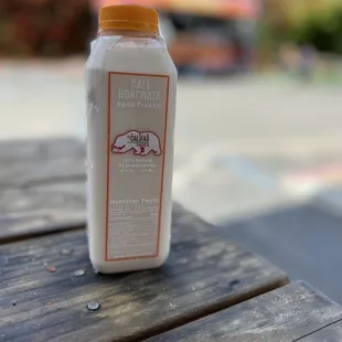 a bottle of milk
