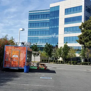 View from parking lot